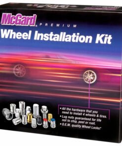 McGard SplineDrive Tuner 5 Lug Install Kit w/Locks & Tool (Cone) M12X1.25 / 13/16 Hex - Black