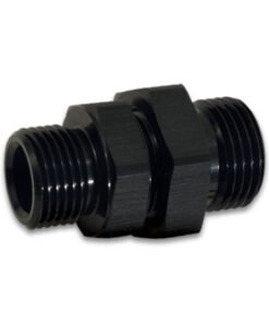 Vibrant -12 x -10 ORB Male to Male Union Adapter - Anodized Black