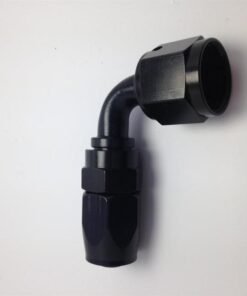 Fragola -16AN x 90 Degree Pro-Flow Hose End - Black