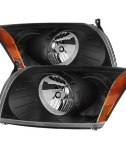 Xtune Dodge Caliber 07-12 Crystal Headlights -Black HD-JH-DCAL07-AM-BK