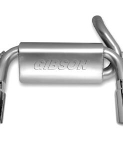 Gibson 12-17 Jeep Wrangler JK Rubicon 3.6L 2.5in Cat-Back Dual Split Exhaust - Aluminized