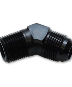 Vibrant -3AN to 1/8in NPT 45 Degree Elbow Adapter Fitting