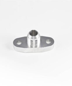 Torque Solution Billet Oil Drain Flange w/ Integrated -10 Flare: Universal T3/T4 & PTE Turbos