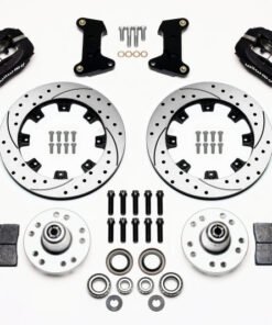 Wilwood Forged Dynalite Front Kit 12.19in Drilled 74-80 Pinto/Mustang II Disc Spindle only