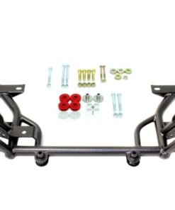 BMR 05-14 S197 Mustang K-Member w/ STD. Motor Mounts and STD. Rack Mounts - Black Hammertone