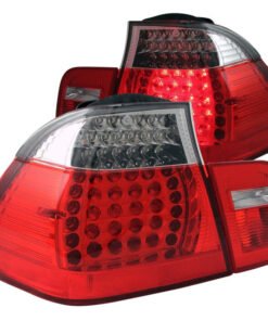 ANZO 2002-2005 BMW 3 Series E46 LED Taillights Red/Clear