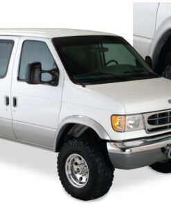 Bushwacker 94-14 Ford E-250 Super Duty Extend-A-Fender Style Flares 2pc - Black