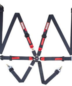 RaceQuip Black FIA CAMLOCK 6pt 2in Pull Up Lap FHR