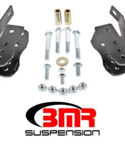 BMR 05-14 S197 Mustang Bolt-On Control Arm Relocation Brackets - Black Hammertone