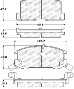StopTech Street Touring 1/90-95/00-05 Toyota MR2/Spyder Rear Brake Pads