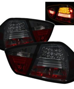 Spyder BMW E90 3-Series 06-08 4Dr LED Tail Lights Smoke ALT-YD-BE9006-LED-SM