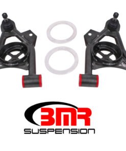 BMR 79-93 Mustang Fox Lower Control A-Arm Front w/ Spring Pocket/Tall Ball Joint - Black Hammertone