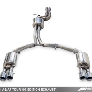 AWE Tuning Audi C7.5 A6 3.0T Touring Edition Exhaust - Quad Outlet Diamond Black Tips