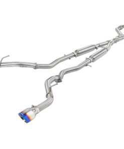 aFe Takeda 2.5in 304 SS Cat-Back Exhaust System w/ Blue Flame Tips 16-18 Infiniti Q50 V6-3.0L (tt)