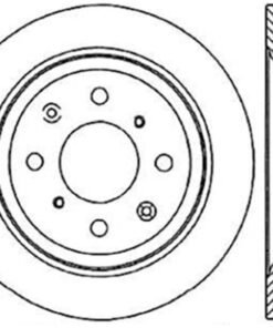 Stoptech Acura & Honda Civic/Del Sol Rear CRYO-STOP Rotor