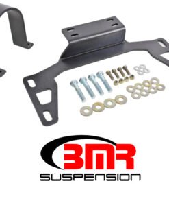 BMR 11-14 S197 Mustang Front Driveshaft Safety Loop - Black Hammertone