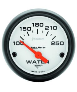 Autometer Phantom 52mm 100-250 Deg F Electronic Water Temp Gauge