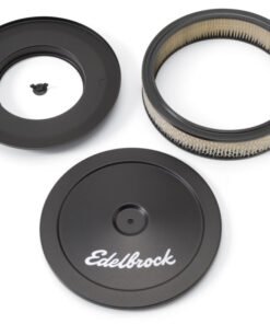 Edelbrock Air Cleaner Pro-Flo Series Round Steel Top Paper Element 10In Dia X 3 5In Black