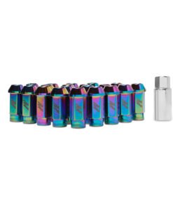Mishimoto Aluminum Locking Lug Nuts M12 x 1.5 - Neo Chrome
