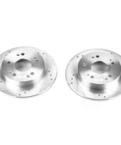 Power Stop 13-15 Acura ILX Rear Evolution Drilled & Slotted Rotors - Pair