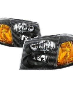 xTune 02-09 GMC Envoy OEM Style Headlights - Black (HD-JH-GEN02-AM-BK)