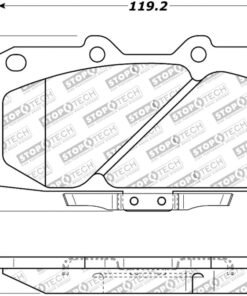StopTech 89-96 Nissan 300ZX Street Performance Front Brake Pads