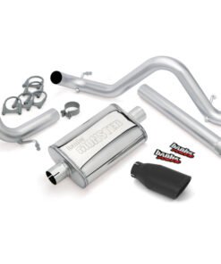 Banks Power 12-15 Jeep 3.6L Wrangler Unlimited - 4dr Monster Exh Sys - SS Single Exh w/ Black Tip