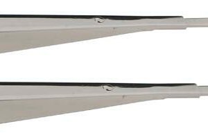 Kentrol 87-95 Jeep Wrangler YJ Windshield Wiper Arms Pair - Polished Silver