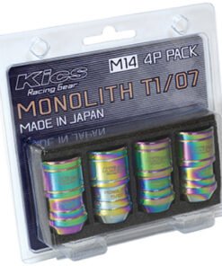 Project Kics 14 x 1.5 Neochrome T1/07 Monolith Lug Nuts - 4 Pcs