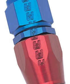 Russell Performance -10 AN Red/Blue Straight Full Flow Hose End