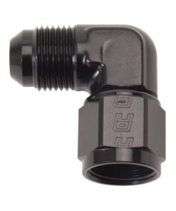 Russell Performance -6 AN 90 Degree Male AN to Female AN Fitting (Black)