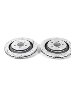 Power Stop 15-19 Ford Mustang Rear Evolution Drilled & Slotted Rotors - Pair