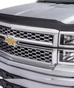 AVS 14-15 Chevy Silverado 1500 Aeroskin II Textured Low Profile Hood Shield - Black