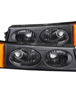 ANZO 2003-2006 Chevrolet Silverado 1500 Euro Parking Lights Black
