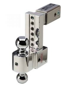 Fastway DT-STBM6625 6" w/ 2.5" Shank Adj Solid Tow BM 2" & 2 5/16" Chromed Balls