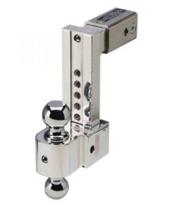 Fastway DT-STBM6825 8" w/ 2.5" Shank Adj Solid Tow BM 2" & 2 5/16" Chromed Balls