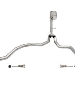 Corsa 2021-2022 Ford F-150 Regular Cab/ 8in Bed 5.0L V8 Sport Cat-Back Dual Rear Exit-Polished
