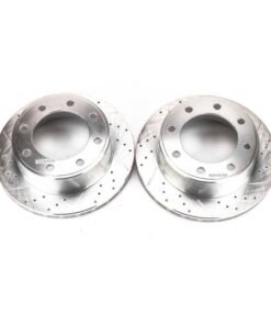 Power Stop 00-05 Ford Excursion Rear Evolution Drilled & Slotted Rotors - Pair