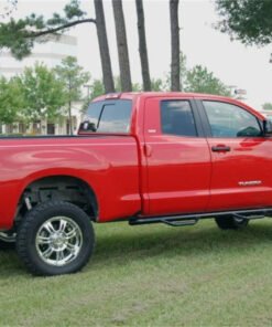 N-Fab Nerf Step 07-17 Toyota Tundra Double Cab - Gloss Black - Cab Length - 3in
