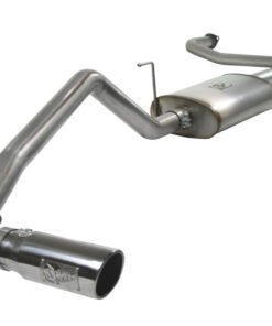 aFe MACHForce XP Exhaust Cat-Back 2.5/3in SS-409 w/ Polished Tip 04-12 Nissan Titan V8 5.6L