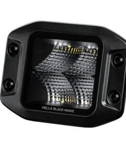 Hella Universal Black Magic 3.2in L.E.D. Cube Kit - Flood Beam (Flush Mount)
