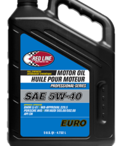 Red Line Professional Series Euro 5W40 Motor Oil - 5 Quart - Case of 3