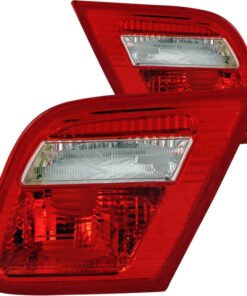 ANZO 2000-2003 BMW 3 Series E46 Taillights Red/Clear - Inner