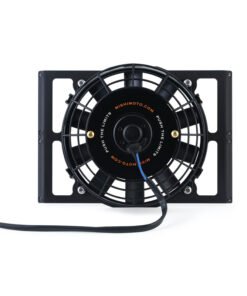 Mishimoto Universal 10in. Heavy-Duty Oil Cooler Fan Shroud - Micro Wrinkle Black