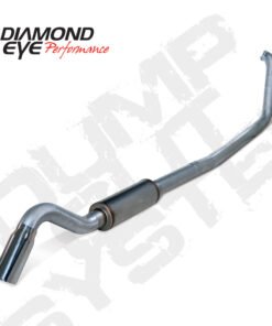 Diamond Eye KIT 4in TB SGL SS: TURN DOWN 99-03 FORD 7.3L F250/F350