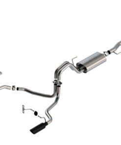 Borla F-150 2021 3.3L CC SB EC STB XL/XLT/LARIAT/KR/PLNM/LTD 3/2.25 SRE Cat-Back S-Type BLK CHR Tips