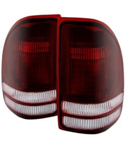 Xtune Dodge Dakota 1997-2004 OEM Style Tail Lights -Red Smoked ALT-JH-DDAK97-OE-RSM