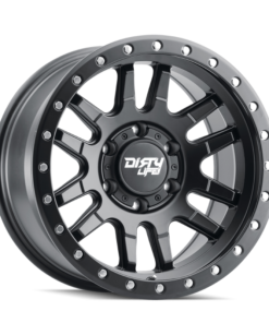 Dirty Life 9309 Canyon Pro 17x9/5x127 BP/-12mm Offset/71.5mm Hub Matte Black Wheel - Beadlock