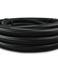 Vibrant -16 AN Black Nylon Braided Flex Hose w/ PTFE Liner (20 Foot Roll)