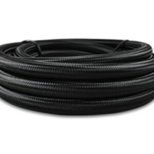 Vibrant -16 AN Black Nylon Braided Flex Hose w/ PTFE Liner (20 Foot Roll)